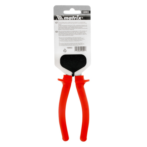 Плоскогубцы Econom, 180 мм, шлифованные, пластмассовые рукоятки Matrix по ценам производителя в Екатеринбурге с доставкой по всей России