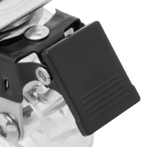 Колесо ПУ прозрачное поворотное с тормозом d-50 мм, крепление платформенное Сибртех по ценам производителя в Екатеринбурге с доставкой по всей России