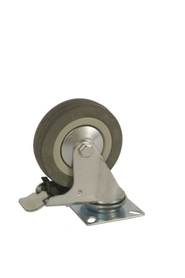 Колесо аппаратное поворотное SCgb 42 100 мм с тормозом (F) по ценам производителя в Екатеринбурге с доставкой по всей России