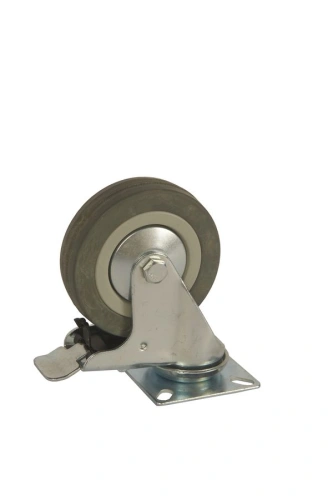 Колесо аппаратное поворотное SCgb 42 100 мм с тормозом (F) по ценам производителя в Екатеринбурге с доставкой по всей России