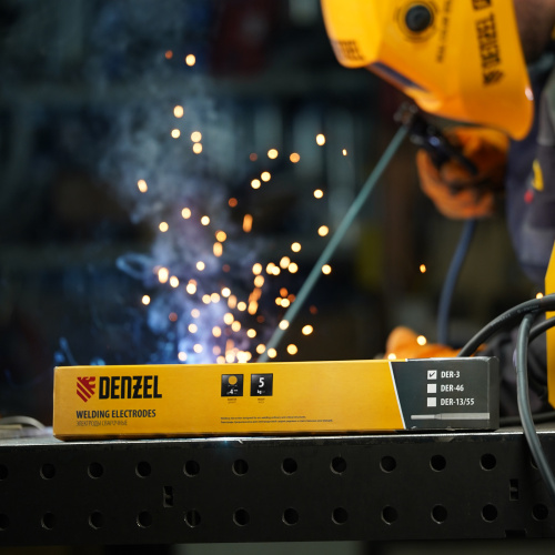Электроды DER-3, диам. 4 мм, 5 кг, рутиловое покрытие Denzel по ценам производителя в Екатеринбурге с доставкой по всей России
