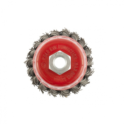 Щетка для УШМ, 75 мм, М14, "чашка", двухрядная, крученая проволока 0.8 мм Matrix по ценам производителя в Екатеринбурге с доставкой по всей России