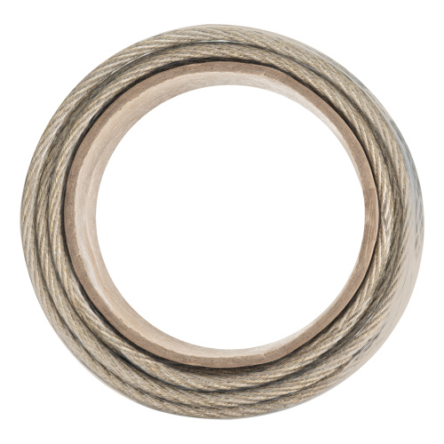 Трос металлополимерный прозрачный ПР-6.0, толщина 6.0 мм, моток 20 метров Сибртех по ценам производителя в Екатеринбурге с доставкой по всей России