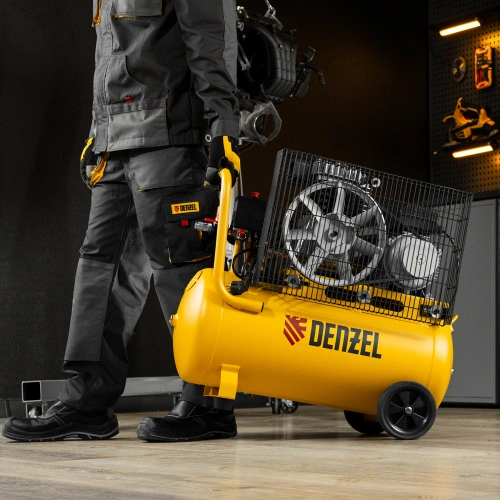 Компрессор воздушный BCI2300/50, ременный привод, 2.3 кВт, 50 литров, 400 л/мин Denzel по ценам производителя в Екатеринбурге с доставкой по всей России