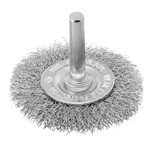 Щетка для дрели, 60 мм, плоская со шпилькой, витая проволока Сибртех по ценам производителя в Екатеринбурге с доставкой по всей России