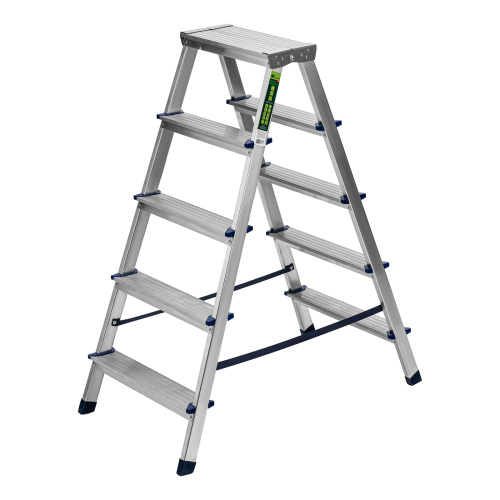 Стремянка двусторонняя 5 ступеней, алюминиевая, Сибртех по ценам производителя в Екатеринбурге с доставкой по всей России
