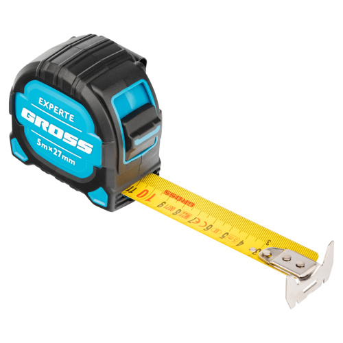 Рулетка Experte,5 м x 27 мм,двухкомпонентный корпус,магнит,двухсторонняя разметка,нейлон Gross по ценам производителя в Екатеринбурге с доставкой по всей России