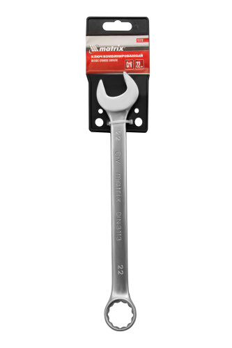 Ключ комбинированный, 22 мм, CrV, матовый хром Matrix по ценам производителя в Екатеринбурге с доставкой по всей России