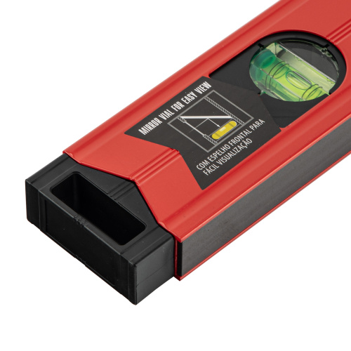 Уровень алюминиевый магнитный, 800 мм, фрезерованный, 3 глазка (1 зеркальный) усиленный Matrix по ценам производителя в Екатеринбурге с доставкой по всей России