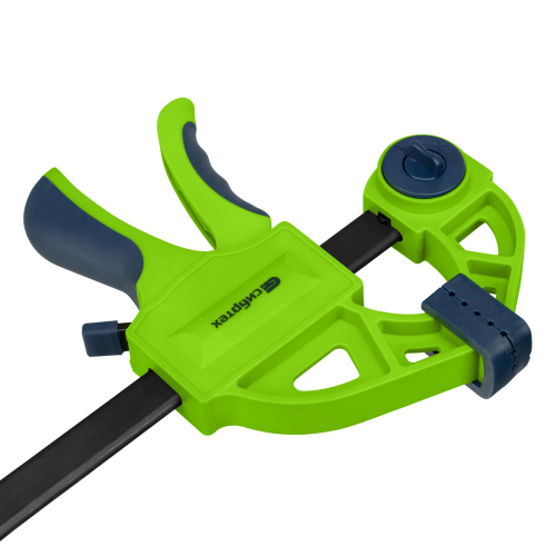 Струбцина F-образная, быстрозажимная, 150 х 70 х 360 мм, пластиковый корпус, фиксатор, двухкомпонентная рукоятка Сибртех по ценам производителя в Екатеринбурге с доставкой по всей России