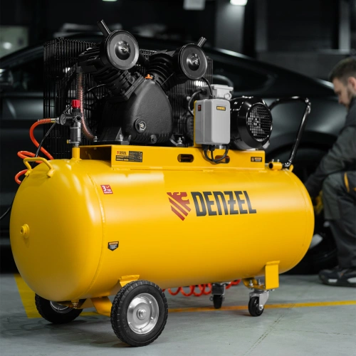Компрессор воздушный BCI3000-T/200, ременный привод , 3.0 кВт, 200 литров, 530 л/мин Denzel по ценам производителя в Екатеринбурге с доставкой по всей России