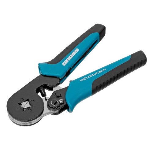 Клещи (пресс-клещи) для обжима наконечников электропроводов с сечением 0.25-8 мм2 Gross по ценам производителя в Екатеринбурге с доставкой по всей России