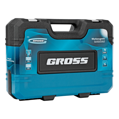Набор инструментов, 1/4", 1/2", CrV, 120 зубьев, 78 предметов Gross по ценам производителя в Екатеринбурге с доставкой по всей России