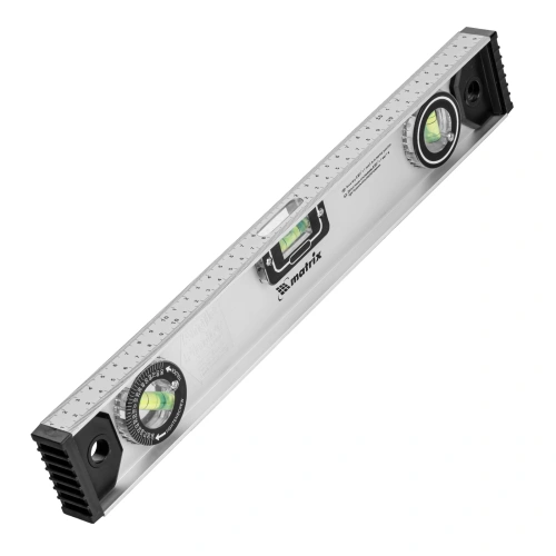 Уровень алюминиевый "Рельс", 400 мм, 3 глазка (1 поворотный) Matrix по ценам производителя в Екатеринбурге с доставкой по всей России