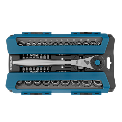 Набор торцевых головок, трещотка 120 зубьев, 1/2", 1/4", CrV, 41 предмет Gross по ценам производителя в Екатеринбурге с доставкой по всей России