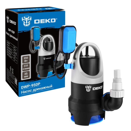 Насос дренажный DEKO DWP-950P (грязевая, поплавок, 220В, 950Вт, пластик) по ценам производителя в Екатеринбурге с доставкой по всей России
