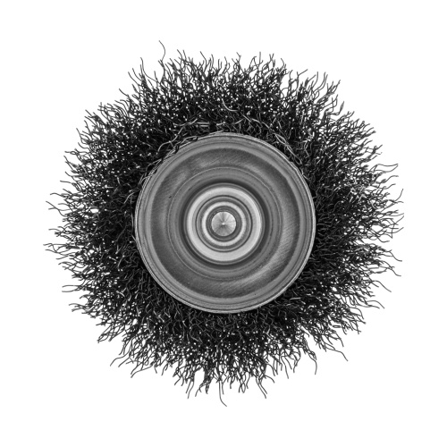 Щетка для дрели, 65 мм, Чашка, со шпилькой , нержавеющая витая проволока Denzel по ценам производителя в Екатеринбурге с доставкой по всей России