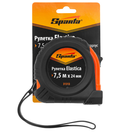 Рулетка Elastica,7,5 м х 24 мм,обрезиненный корпус Sparta по ценам производителя в Екатеринбурге с доставкой по всей России