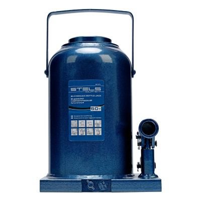 Домкрат гидравлический бутылочный, 50 т, h подъема 280-450 мм Stels купить в Москве с доставкой по всей России | ProtosMarket.ru