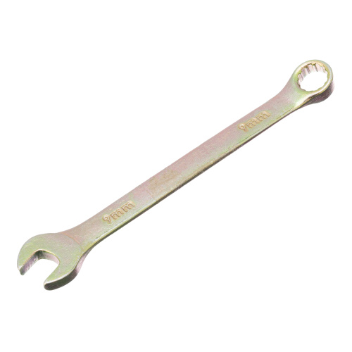 Ключ комбинированный, 9 мм, желтый цинк Сибртех по ценам производителя в Екатеринбурге с доставкой по всей России