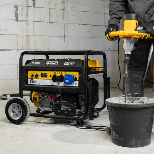 Генератор бензиновый PS 80 EA, 8.0 кВт, 230 В, 25 л, коннектор автоматики, электростартер Denzel по ценам производителя в Екатеринбурге с доставкой по всей России