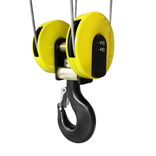Крюковая подвеска OCALIFT для канатного тельфера 1т двухрольная 4/1 по ценам производителя в Екатеринбурге с доставкой по всей России