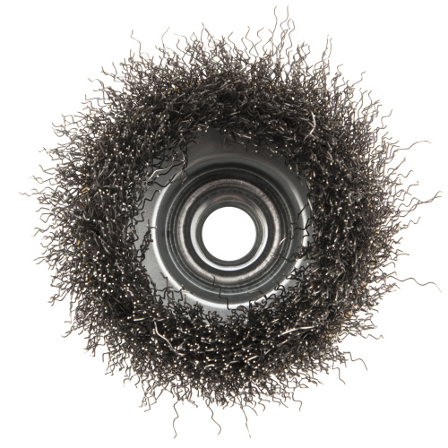 Щетка для УШМ, 75 мм, "Чашка", витая нержавеющая проволока 0.3 мм, М14 Denzel по ценам производителя в Екатеринбурге с доставкой по всей России