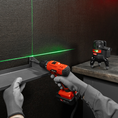 Лазерный уровень ML 06 Green, 30 м, 520 нм, аккумулятор Li 2800 мАч, резьба 5/8" Matrix по ценам производителя в Екатеринбурге с доставкой по всей России