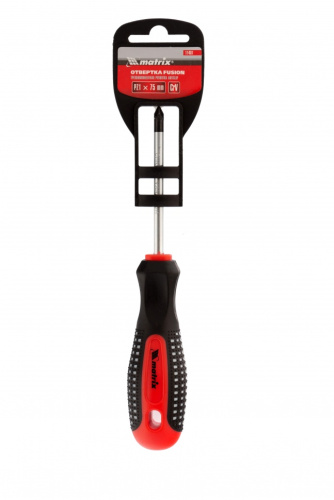 Отвертка Fusion, PZ1 x 75 мм, CrV, трехкомпонентная рукоятка "Anti slip" Matrix по ценам производителя в Екатеринбурге с доставкой по всей России
