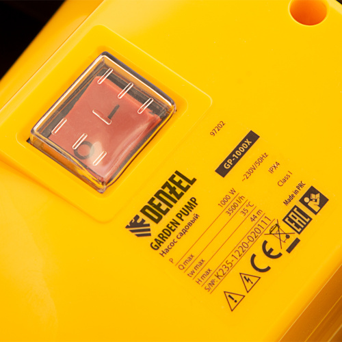 Садовый поверхностный насос GP 1000Х, 1000 Вт, 3500 л/ч, подъем 44 м, нержавейка Denzel по ценам производителя в Екатеринбурге с доставкой по всей России