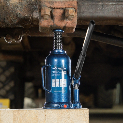 Домкрат гидравлический бутылочный, 16 т, h подъема 227-457 мм Stels по ценам производителя в Екатеринбурге с доставкой по всей России