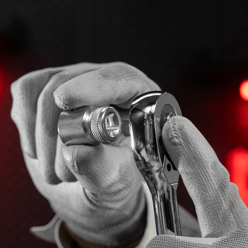 Ключ-трещотка 3/8", CrV, 45 зубьев, с быстрым сбросом, хром Matrix по ценам производителя в Екатеринбурге с доставкой по всей России