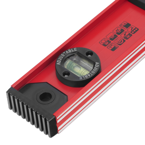 Уровень алюминиевый "Рельс", 800 мм, 3 глазка, усиленный Matrix по ценам производителя в Екатеринбурге с доставкой по всей России