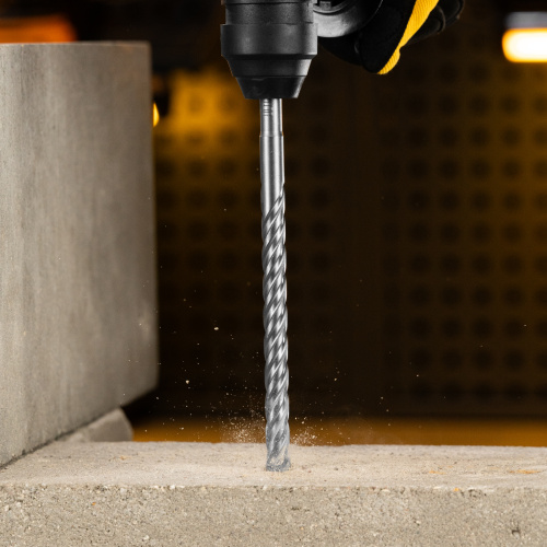 Бур по бетону, цельная крестовая пластина, 12x215 мм, SDS PLUS Denzel по ценам производителя в Екатеринбурге с доставкой по всей России