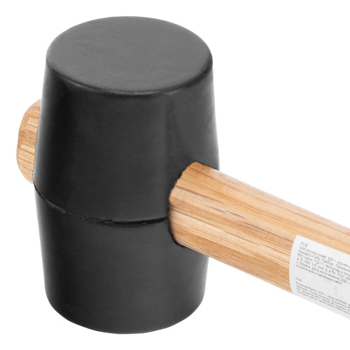 Киянка резиновая, 225 г, черная резина, деревянная рукоятка Sparta по ценам производителя в Екатеринбурге с доставкой по всей России