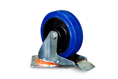 Колесо поворотное резина SRCLb 63 160 мм с тормозом (N) по ценам производителя в Екатеринбурге с доставкой по всей России