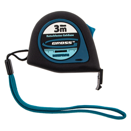 Рулетка "Ergonomisch",3 м x 16 мм,магнитный обрезиненный зацеп Gross по ценам производителя в Екатеринбурге с доставкой по всей России