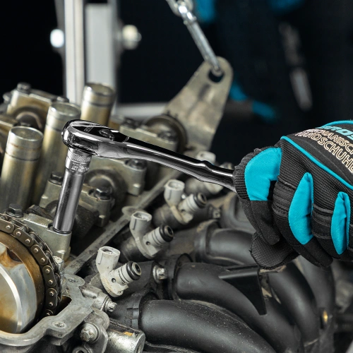 Ключ-трещотка 3/8", CrV, 90 зубьев, усиленный, хром Gross по ценам производителя в Екатеринбурге с доставкой по всей России