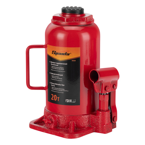 Домкрат гидравлический бутылочный, 20 т, h подъема 250-470 мм Sparta по ценам производителя в Екатеринбурге с доставкой по всей России
