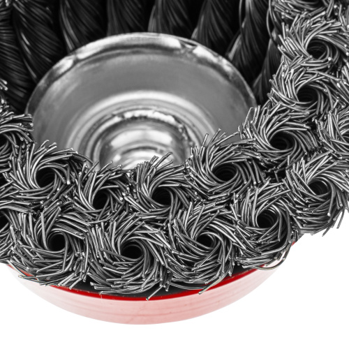 Щетка для УШМ, 100 мм, М14, "чашка", двухрядная, крученая проволока 0.5 мм Matrix по ценам производителя в Екатеринбурге с доставкой по всей России