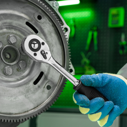 Ключ-трещотка 1/2", 45 зубьев, с быстрым сбросом, CrV, хром Сибртех по ценам производителя в Екатеринбурге с доставкой по всей России