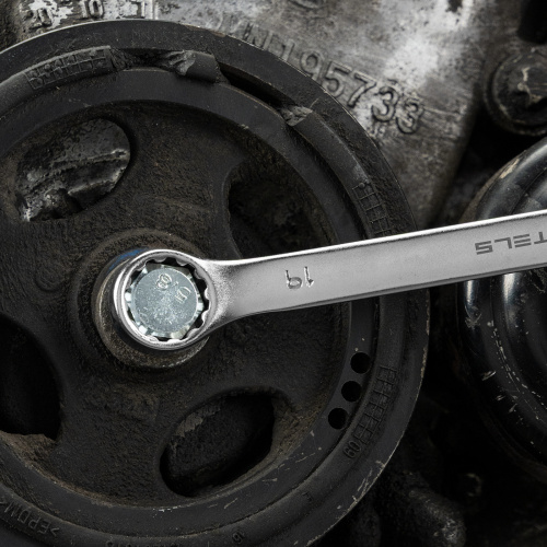 Набор ключей комбинированных, 8-19 мм, 8 шт, CrV, матовый хром Stels по ценам производителя в Екатеринбурге с доставкой по всей России