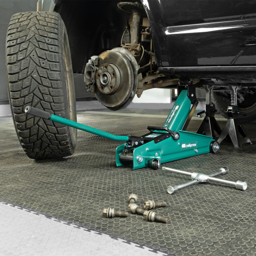 Домкрат гидравлический подкатной, 3 т, 135-400 мм Сибртех по ценам производителя в Екатеринбурге с доставкой по всей России