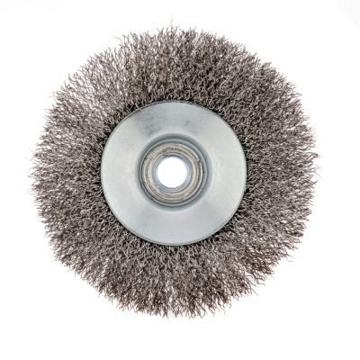 Щетка для УШМ, 115 мм, М14, "тарелка", витая проволока 0.3 мм Сибртех по ценам производителя в Екатеринбурге с доставкой по всей России