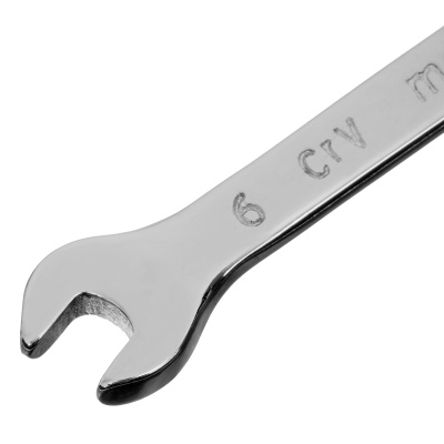 Ключ комбинированный, 6 мм, CrV, полированный хром Matrix по ценам производителя в Екатеринбурге с доставкой по всей России