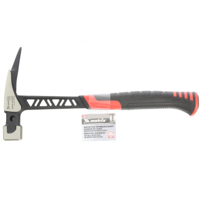 Молоток кровельщика, 600 г, цельнокованый, боек с магнитом, двухкомпонентная обрезиненная рукоятка Matrix Pro по ценам производителя в Екатеринбурге с доставкой по всей России