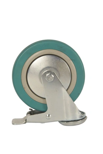 Колесо аппаратное поворотное SChgb 55 125 мм под болт с тормозом (N) по ценам производителя в Екатеринбурге с доставкой по всей России