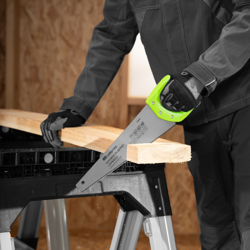 Ножовка по дереву"Зубец" для точных пильных работ, 350 мм, каленый зуб 2D, 14 TPI, двухкомпонентная рукоятка Сибртех по ценам производителя в Екатеринбурге с доставкой по всей России