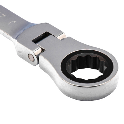 Ключ комбинированный трещоточный, 27 мм, CrV, шарнирный, зеркальный хром Matrix по ценам производителя в Екатеринбурге с доставкой по всей России