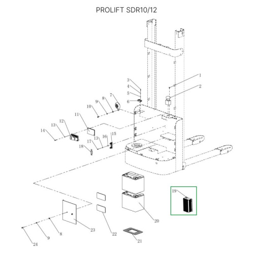 Зарядное устройство для штабелеров SDR 1-1,2 т, SDR1635 Li-ion (24В, 15А) по ценам производителя в Екатеринбурге с доставкой по всей России